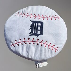 Detroit Tigers MLB 15" Team Baseball Design Puff Pillow Used Fan Decor